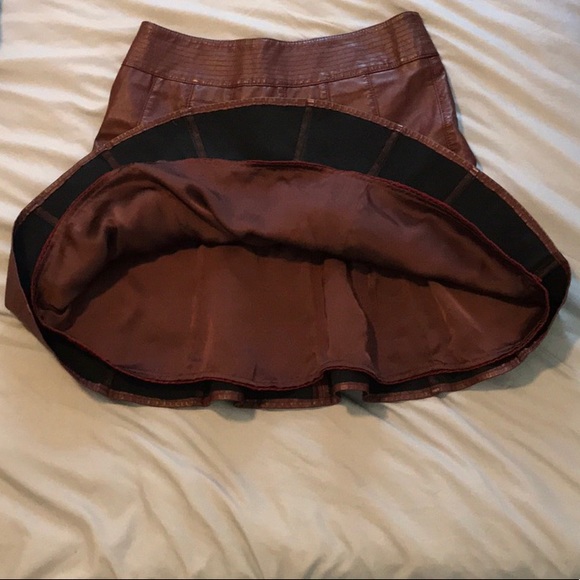 HD in Paris Vegan Leather Skater Skirt - Picture 3 of 8